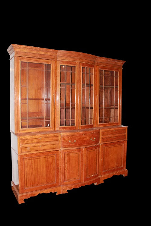 Grande credenza libreria bookcase inglese di fine 1800 stile Sheraton