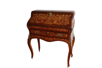 Dutch Bureau Writing desk in Louis XV Style from the Late 1700s, Richly Inlaid