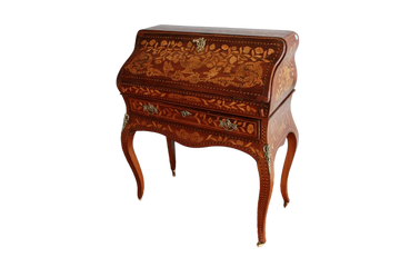 Dutch Bureau Writing desk in Louis XV Style from the Late 1700s, Richly Inlaid