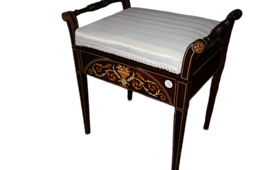 Pouf Tabouret de chambre anglais du XIXe siècle, de style victorien