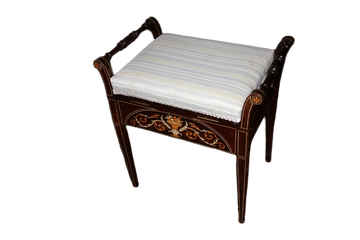 Pouf Tabouret de chambre anglais du XIXe siècle, de style victorien