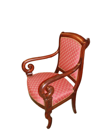 19th Century Directoire Style Armchair in Mahogany