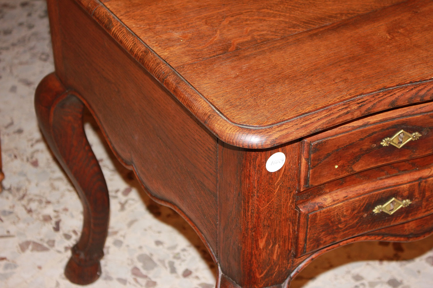 Scrivania Provenzale del 1800 in legno di rovere