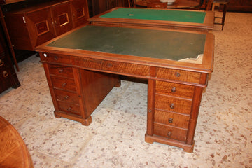 Louis Philippe Style Desk with Columns and Drawers