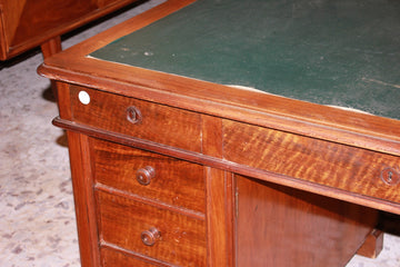 Louis Philippe Style Desk with Columns and Drawers