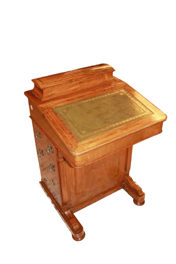 Bureau de Voyage Davenport Anglais Victorien en Acajou, 1800