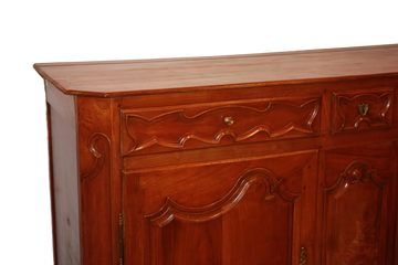 French Provencal 2-Door Walnut Sideboard with Drawers from the 1800s