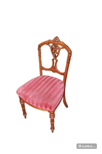 Group of 4 walnut chairs with 19th century Victorian style carving motifs