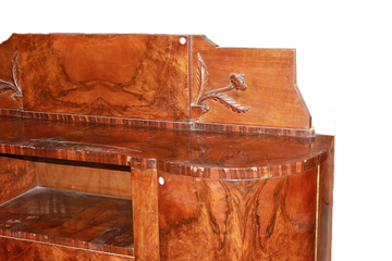 Credenza Francese stile Liberty in radica di Noce della prima metà del 1900