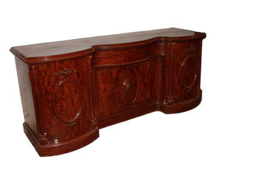 Large English Victorian style sideboard from the 1800s in mahogany