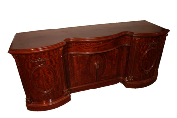 Large English Victorian style sideboard from the 1800s in mahogany