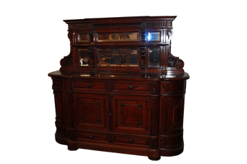 Pair of large mahogany mid-19th century Louis Philippe style sideboards