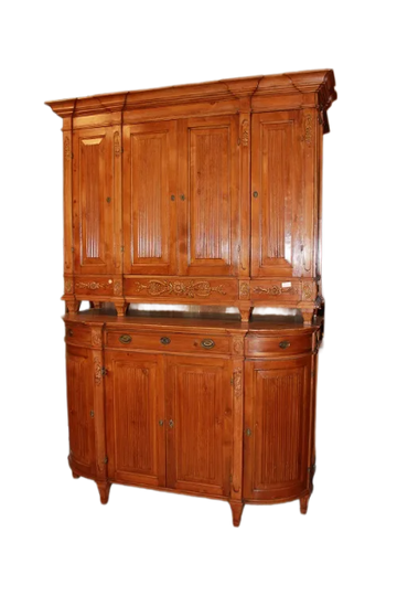 Grande credenza Luigi XVI austriaca di fine 1700 in legno di cirmolo