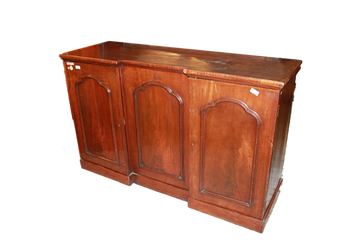 Servante Sideboard credenza inglese Vittoriana del 1800 in legno di mogano