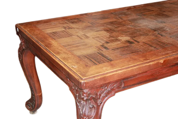 Large Rectangular Extendable Provencal Table in Walnut Wood from the 1800s