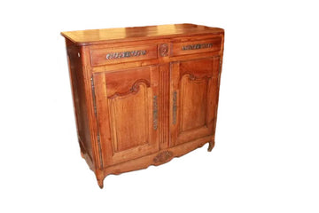 High Cupboard with 2 Doors - French 1800s Cherry Wood Provençal Style