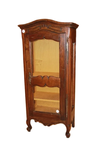 Small Provencal Low Display Cabinet from the Second Half of the 1800s in Walnut Wood