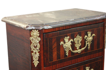 Magnificent Small French Regency Secretaire from the 1800s with Bronze Details